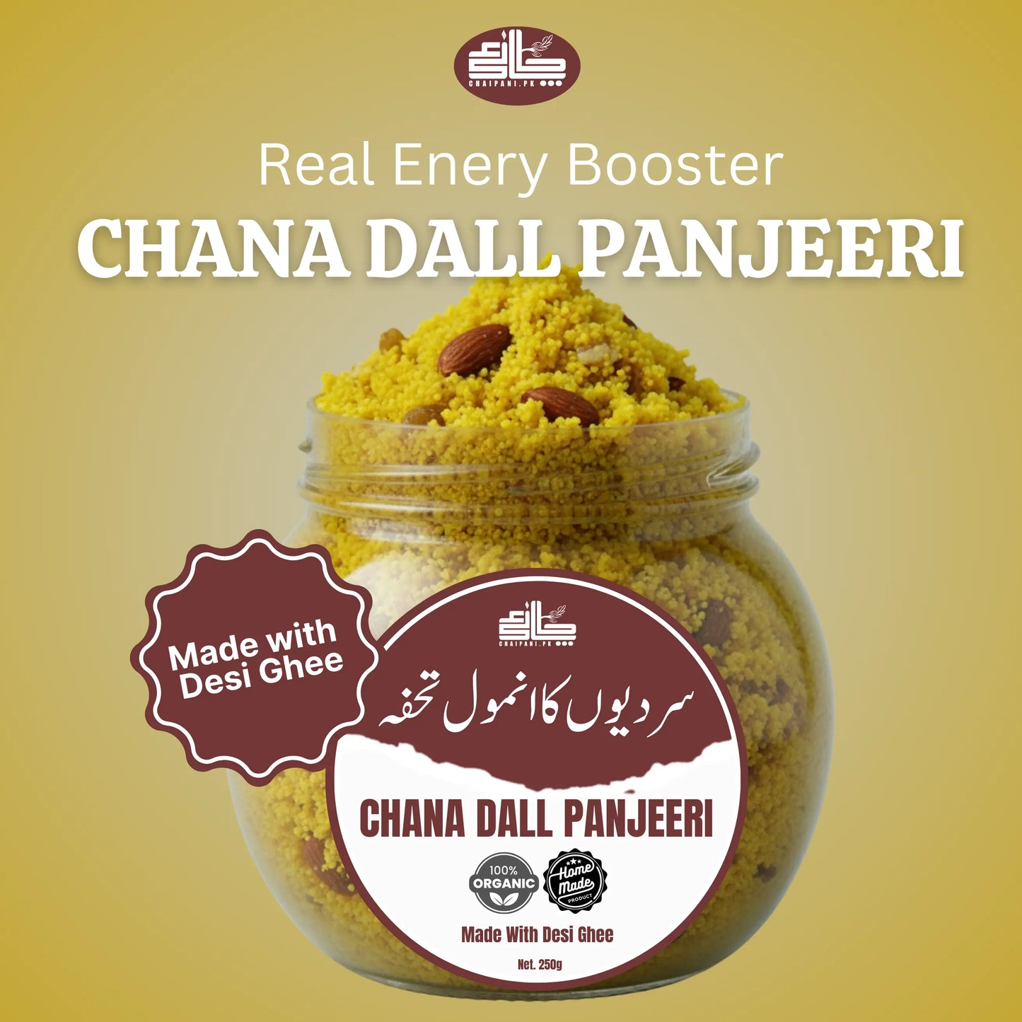 Chana Dall Panjeeri Made With Desi Ghee