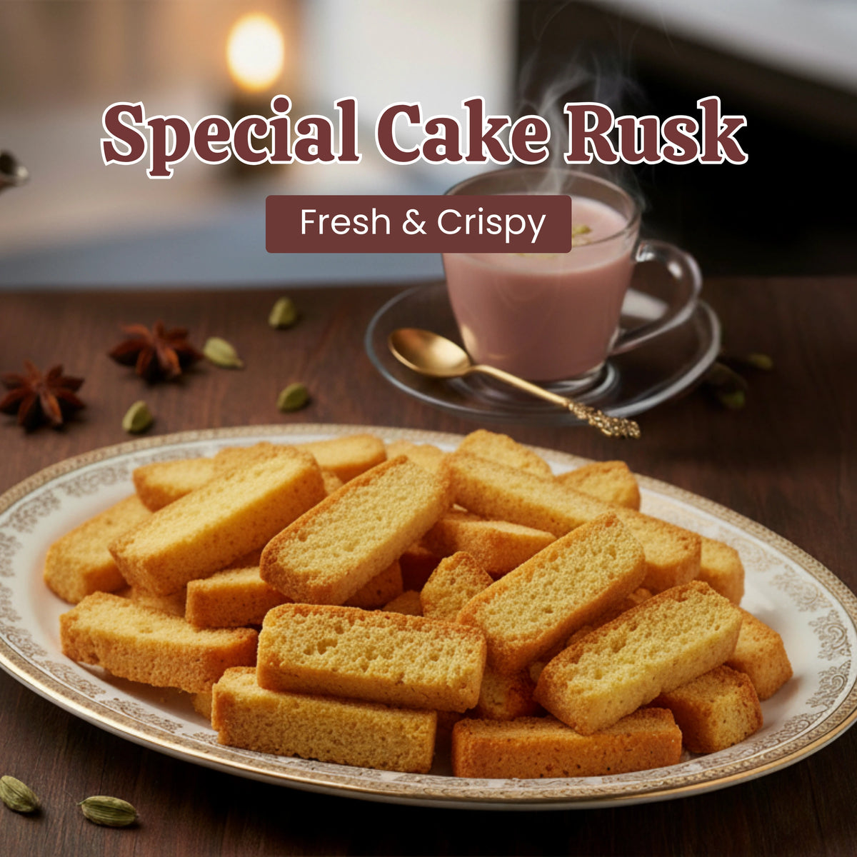 Shani Rusk Cake Special Cake Rusk – Chai Pani