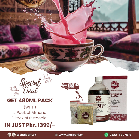 Deal 01- Get 480ML Pack With (2 Pack of Almond & 1 Pack of Pistachio)