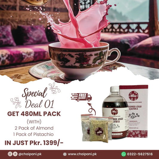 Deal 01- Get 480ML Pack With (2 Pack of Almond & 1 Pack of Pistachio)