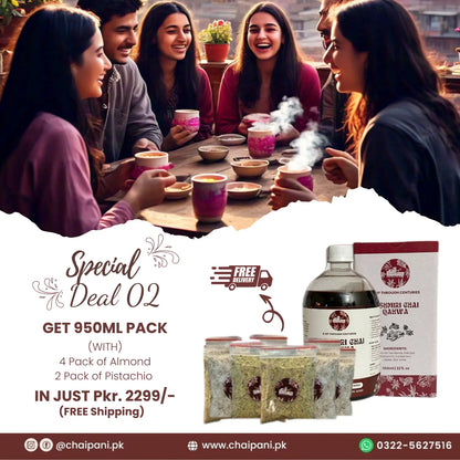 Deal 02- Get 950ML Pack With (4 Pack of Almond & 2 Pack of Pistachio)