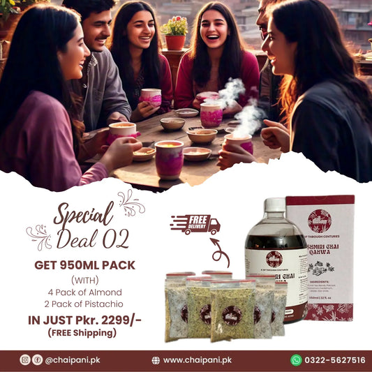 Deal 02- Get 950ML Pack With (4 Pack of Almond & 2 Pack of Pistachio)