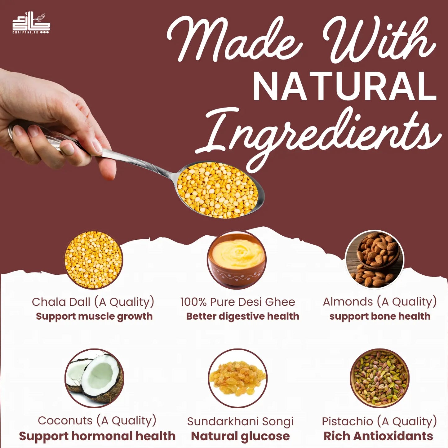 Chana Dall Panjeeri Made With Desi Ghee
